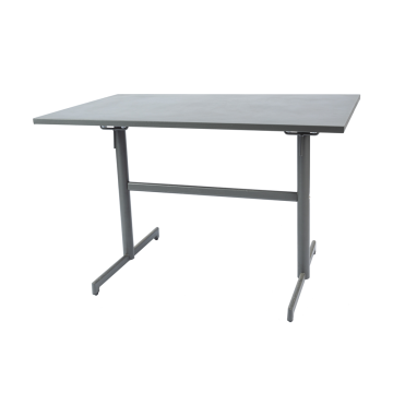 Mesa rectangular plegable de metal de 117 * 70 cm